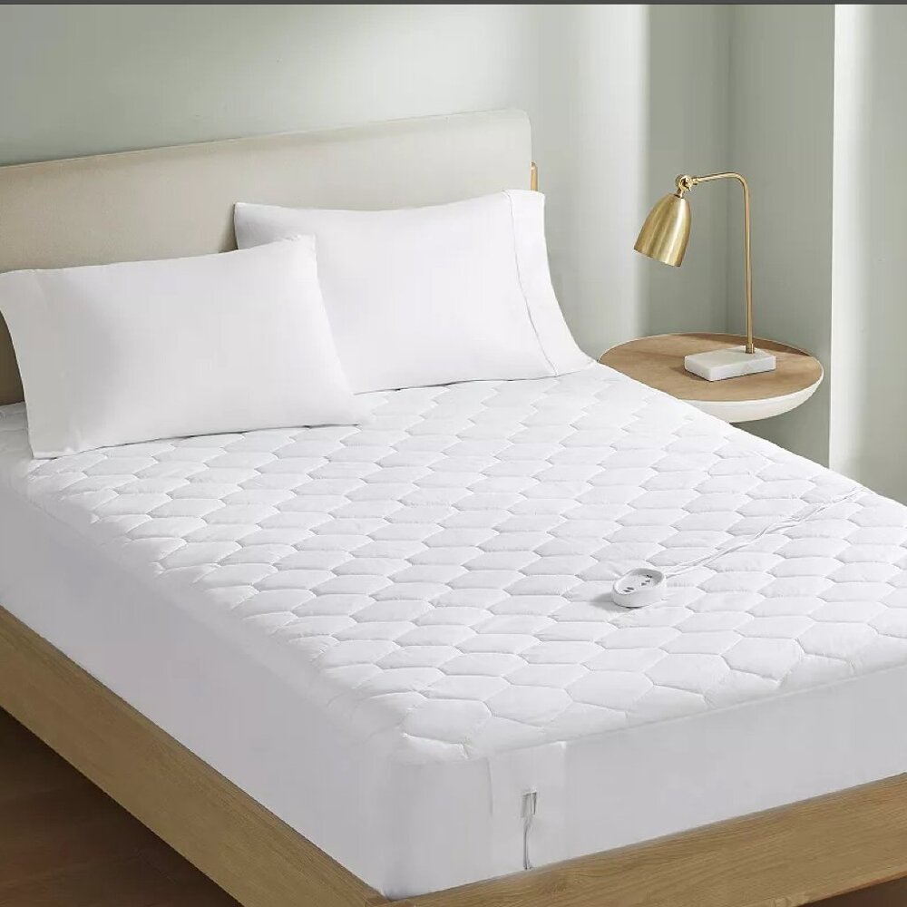 NTW Serta Cotton Rich Heated Mattress Pad -- queue